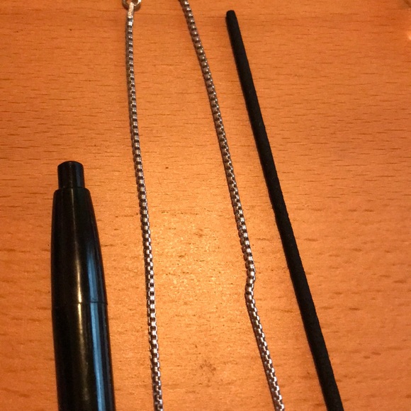 Sterling Silver Scroll Slide and Chain - Picture 6 of 6